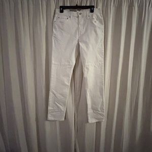 White slim fit jeans